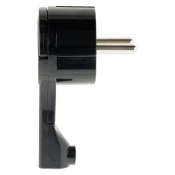 Fiche mâle 16A extraplate - Noire - Zenitech