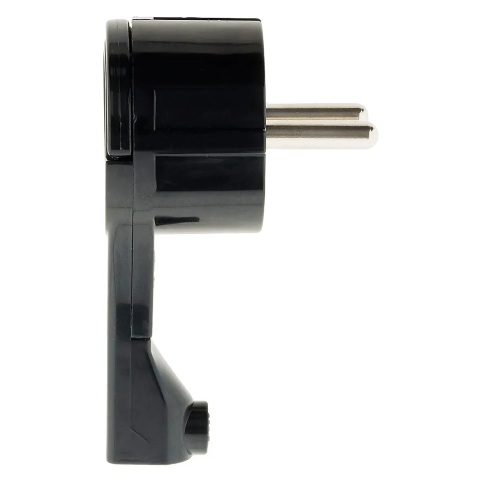 Fiche mâle 16A extraplate - Noire - Zenitech