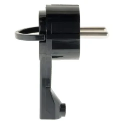 Fiche mâle 16A extraplate - Noire - Zenitech