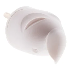 Fiche mâle coudée 16A 2P+T - Blanc - Zenitech