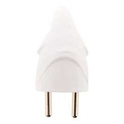 Fiche mâle coudée 16A 2P+T - Blanc - Zenitech