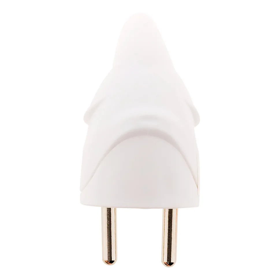 Fiche mâle coudée 16A 2P+T - Blanc - Zenitech