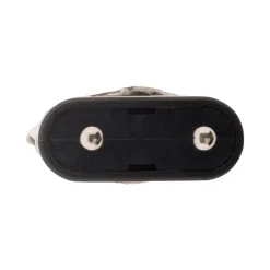 Fiche mâle 2P 6A latérale - Noir - Zenitech