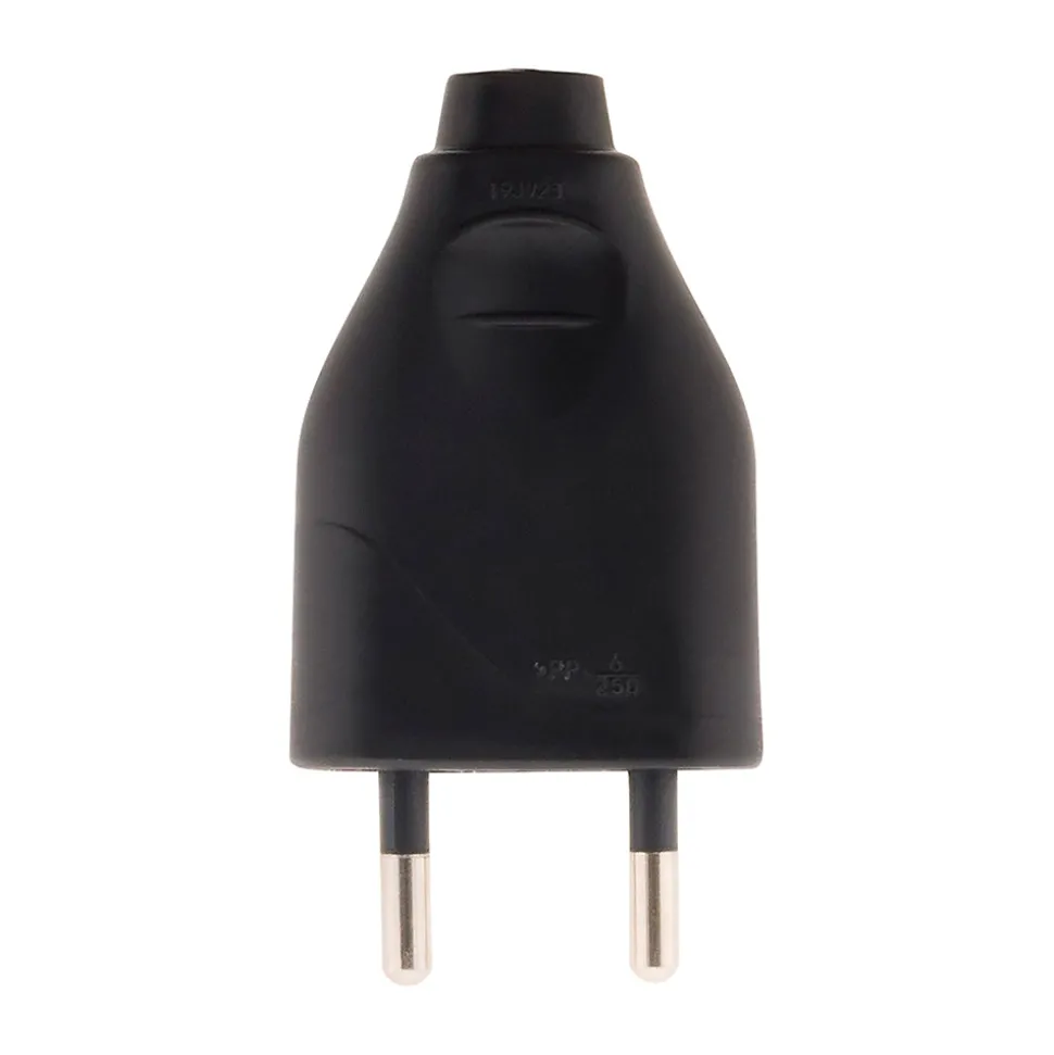 Fiche mâle 2P 6A - Noir - Zenitech