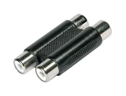 Fiche 2RCA vers 2RCA Femelle / Femelle Diall métal noir