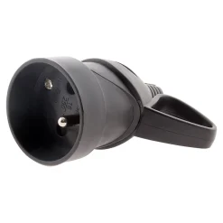10 fiches femelles anneau 16A 2P + T noir Zenitech