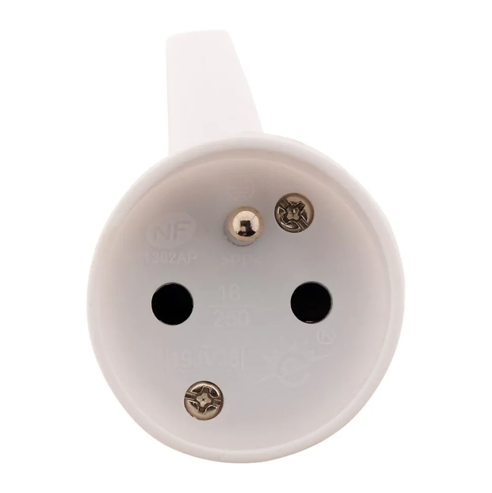 10 fiches femelles 2P+T blanc Zenitech