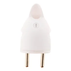 10 fiches mâles coudées 16A 2P+T blanc Zenitech