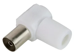 Fiche TV Femelle ø9.52 mm coudé à câbler Blyss, Or