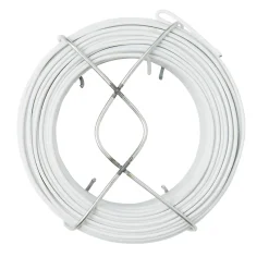 Fil d'acier revêtement PVC Blanc Diall ø1.4 mm, 50 m