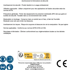 25 Filets et 2 Ecrous Montés D. 14 x 100 mm - ASTM A193 et ASTM A194 - Brut - D-Work