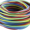3 fils 1,5mm² H07VU RO/BL/VJ couronne 5 m