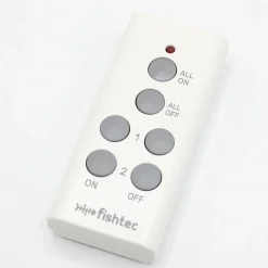 FISHTEC - Lot 2 prises télécommandées 2300W, 30m, PVC, 9,9x5,5 cm