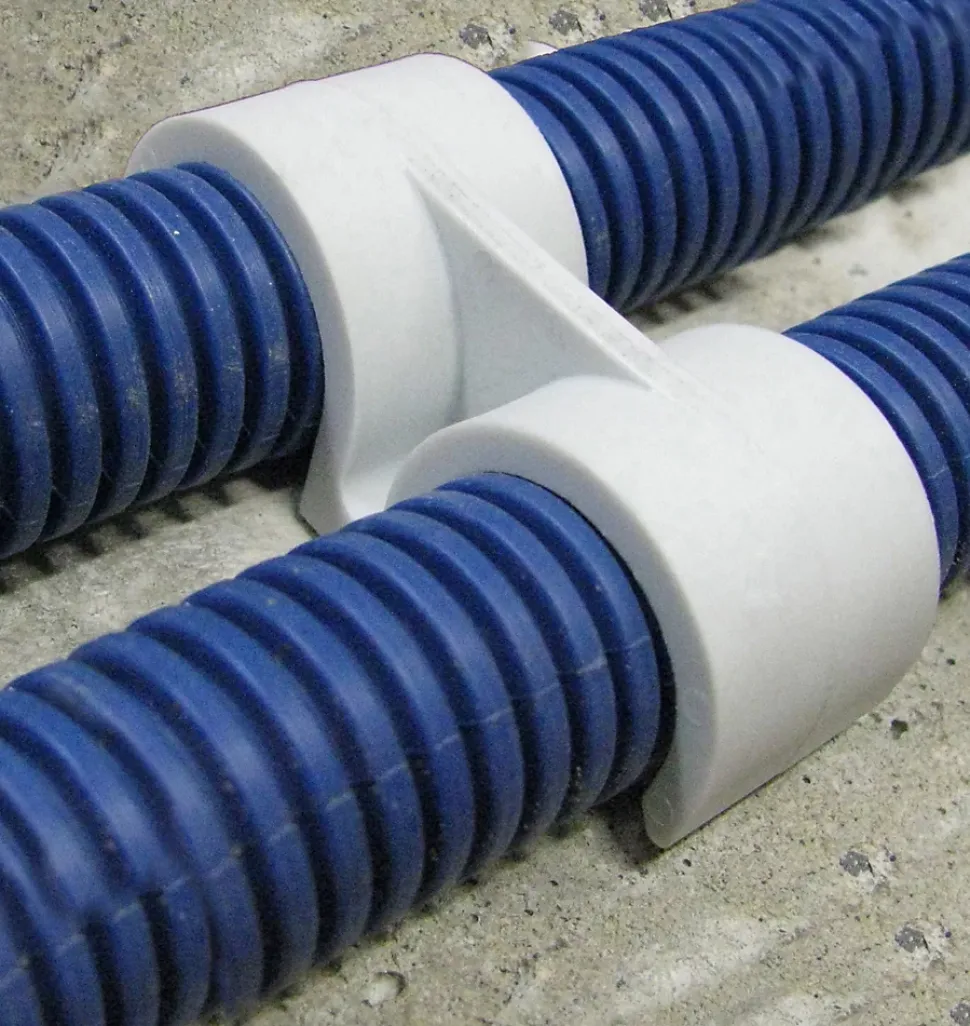 Fixation pour gaines double ø20 mm Ing Fixation