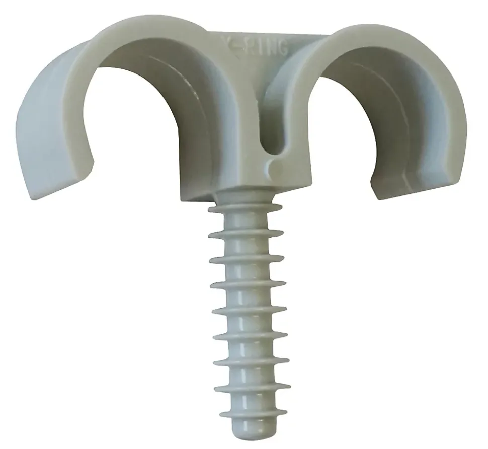 Fixation pour gaines double ø20 mm Ing Fixation