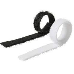 12 fixations de câbles auto-agrippantes Diall 10 x 150 mm blanc et noir