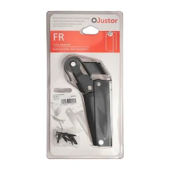 Frein de rétention force 115 N, en aluminium anodisé noir, pour porte jusquà 100 KG.