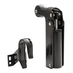 Frein de rétention force 115 N, en aluminium anodisé noir, pour porte jusquà 100 KG.