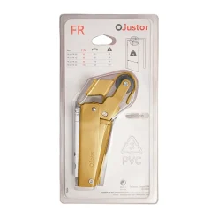 Frein de rétention force 80 N en aluminium anodisé or, pour porte jusquà 80 KG.