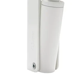 Frein de rétention force 60 N en aluminium anodisé blanc pour porte jusquà 40 KG