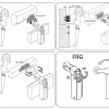 Frein de rétention force 115 N, en aluminium anodisé blanc, pour porte jusquà 100 KG.