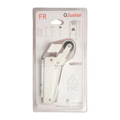 Frein de rétention force 115 N, en aluminium anodisé blanc, pour porte jusquà 100 KG.