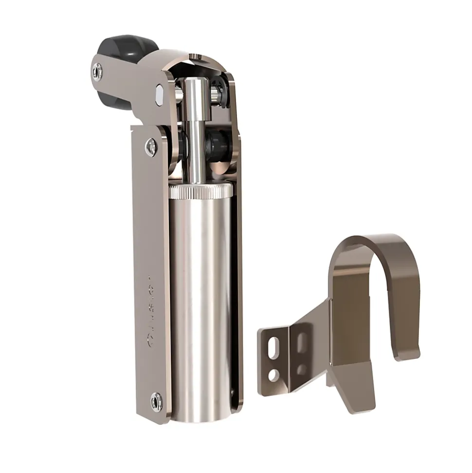 Frein de rétention Réglable force 60 a 80 N, totalement en inox 304, pour porte jusquà 80 KG.