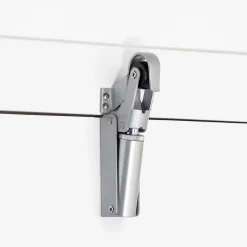 Frein de rétention Réglable force 60 a 80 N aluminium anodisé argent, pour porte jusquà 80 KG.