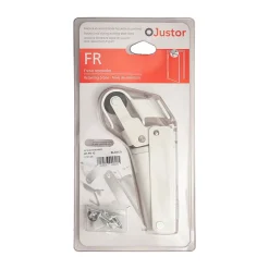Frein de rétention Réglable force 30 a 60 N aluminium anodisé blanc pour porte jusquà 40 KG