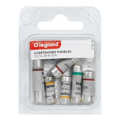 6 fusibles céramique Legrand avec voyant
