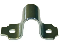 Gache pour pêne rond à visser ø10 mm - acier zingué blanc