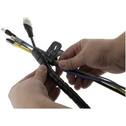 Gaine range câble diamètre 20mm 1,5m - Noir - Zenitech