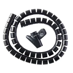 Gaine range-câbles en spirale Diall noir ø25 mm x 1,1m