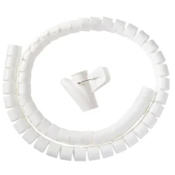 Gaine range-câbles en spirale Diall blanc ø25 mm x 1,1m