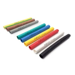 Gaine Thermorétractable - 20/10mm - Vert/jaune - Longueur 1m - Restreint 2:1 - Paroi Fine - Arvi Tpam-20.0-v/a