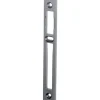 Gâche centrale aluminium largeur 22mm épaisseur 6mm anodisé argent - STREMLER - 2839.10.2