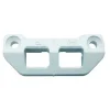 Gâche tringle double nylon blanc PVC - FERCO - E-18939-00-0-7