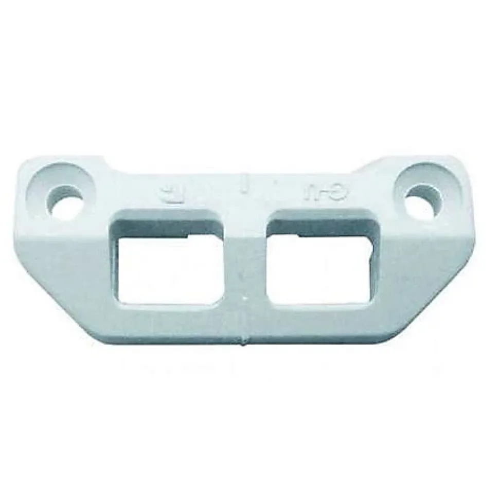 Gâche tringle double nylon blanc PVC - FERCO - E-18939-00-0-7
