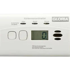 Gloria KO10D Détecteur de monoxyde de carbone autonome 10 ans, pile lithium intégrée, affichage numérique