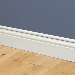 Goulotte décorative demi-ronde blanche auto-adhésive D-Line 16 x 8 mm, 1 m