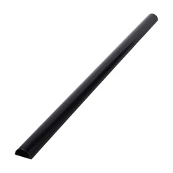 Goulotte décorative demi-ronde noire auto-adhésive D-Line 50 x 25 mm, 1 m