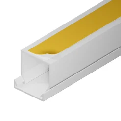 Goulotte électrique PVC autoadhésive 25x25 mm 2 m blanche EDO