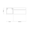 Goulotte électrique PVC 20x10 mm 2 m anthracite EDO