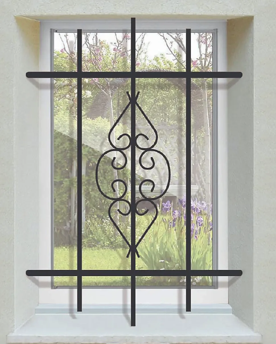 Grille de Defense Byzance pour Fenetre H 135 cm x L 120 cm (côte tableau)