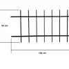 Grille de Defense DISTRI pour Fenetre H 75 cm x L 120 cm (côte tableau)