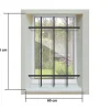 Grille de Defense DISTRI pour Fenetre H 105 cm x L 60 cm (côte tableau)