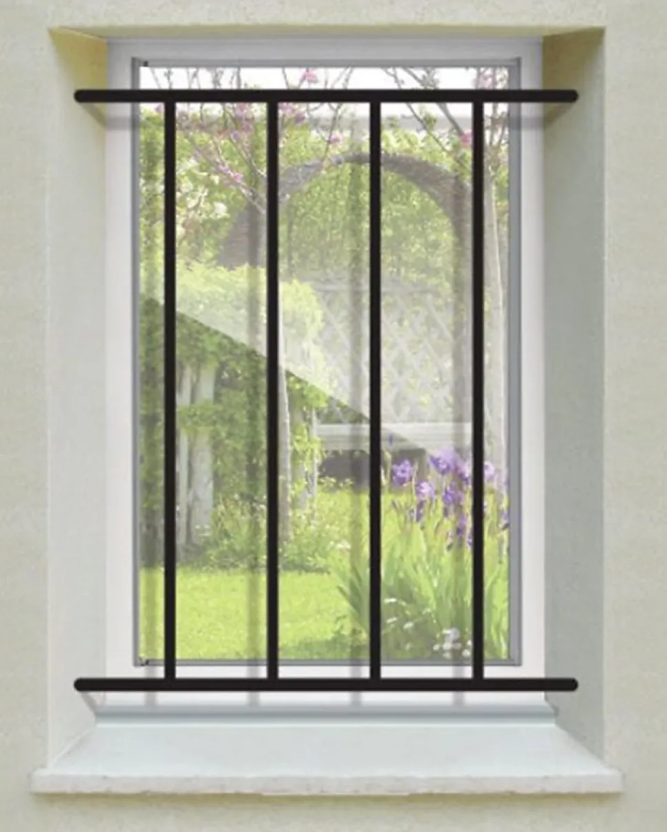Grille de Defense Droite pour Fenetre H 95 cm x L 80 cm (côte tableau)