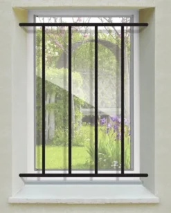 Grille de Defense Droite pour Fenetre H 105 cm x L 60 cm (côte tableau)