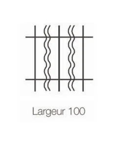 Grille de Defense Duo pour Fenetre H 115 cm x L 120 cm (côte tableau)