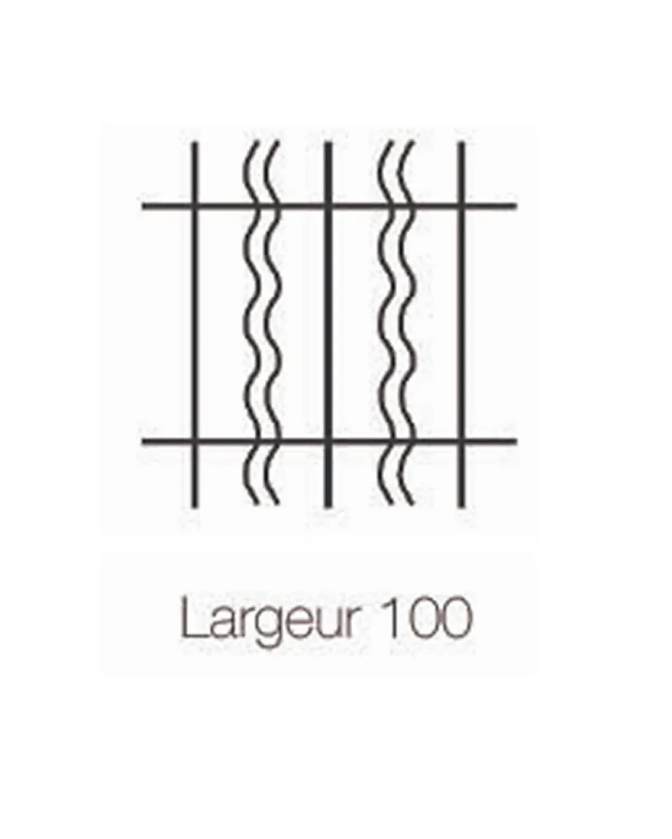 Grille de Defense Duo pour Fenetre H 75 cm x L 120 cm (côte tableau)